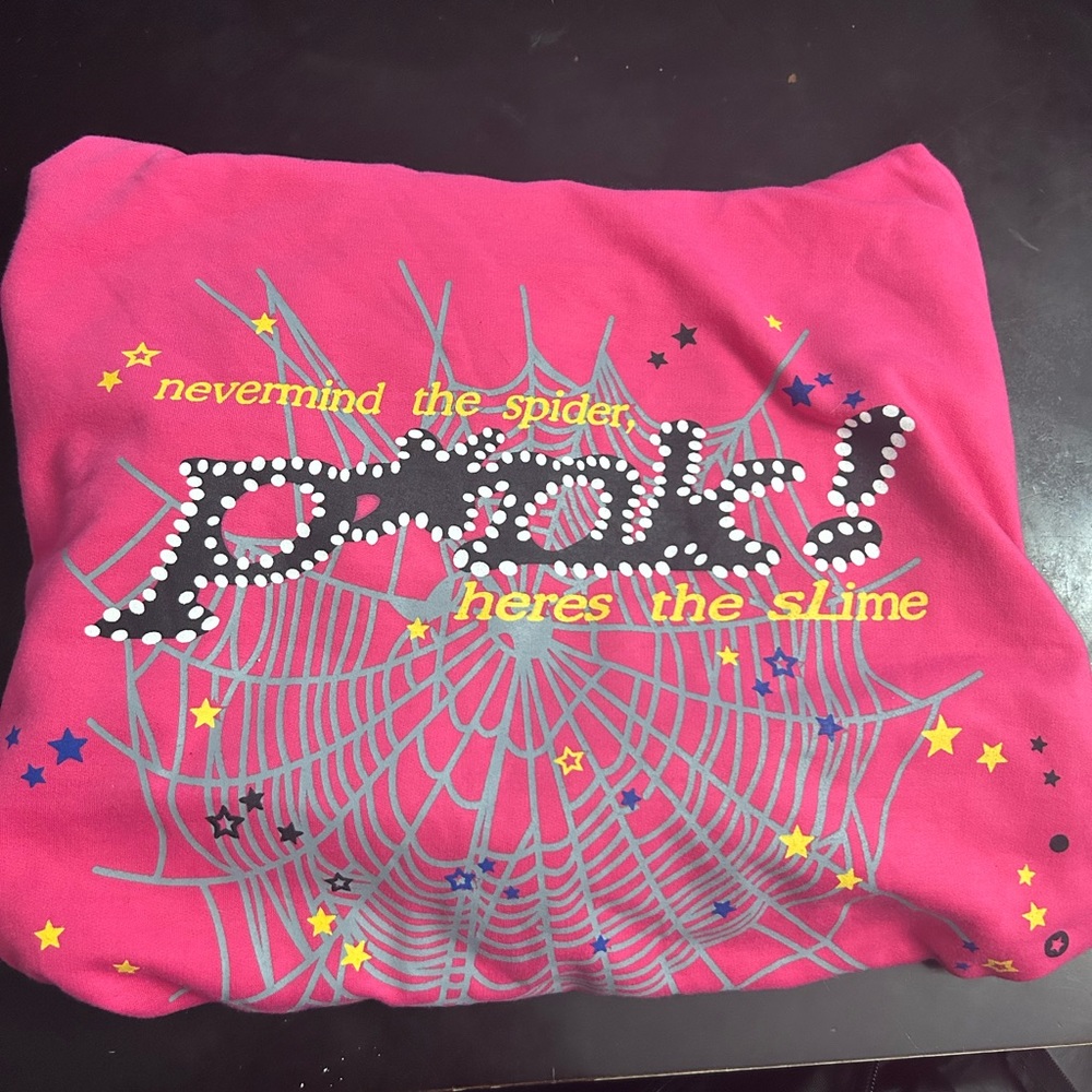 Spider pink hoodie